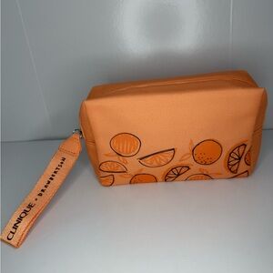 Clinique Orange Cosmetic Bag 🧡